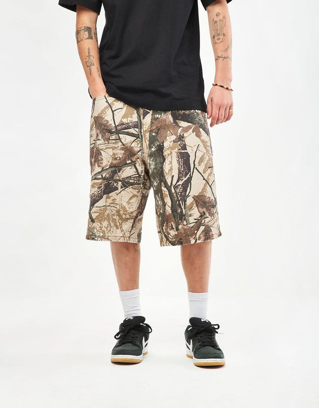 Butter Goods Foliage Camo Shorts vaqueros - Bronceado