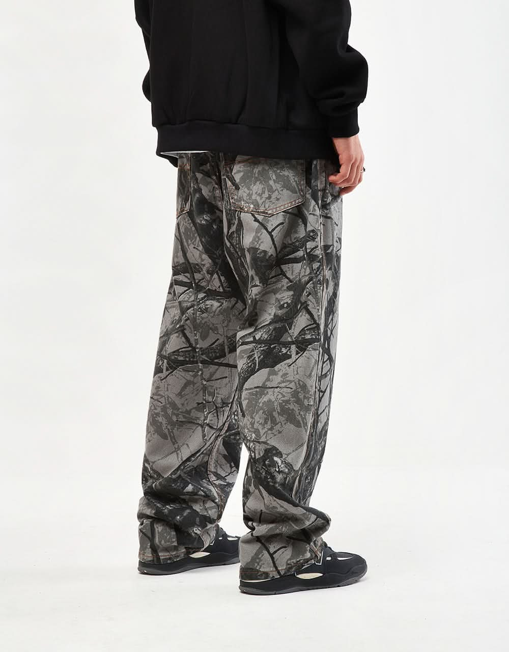 Butter Goods Foliage Camo Denim Jeans - Black