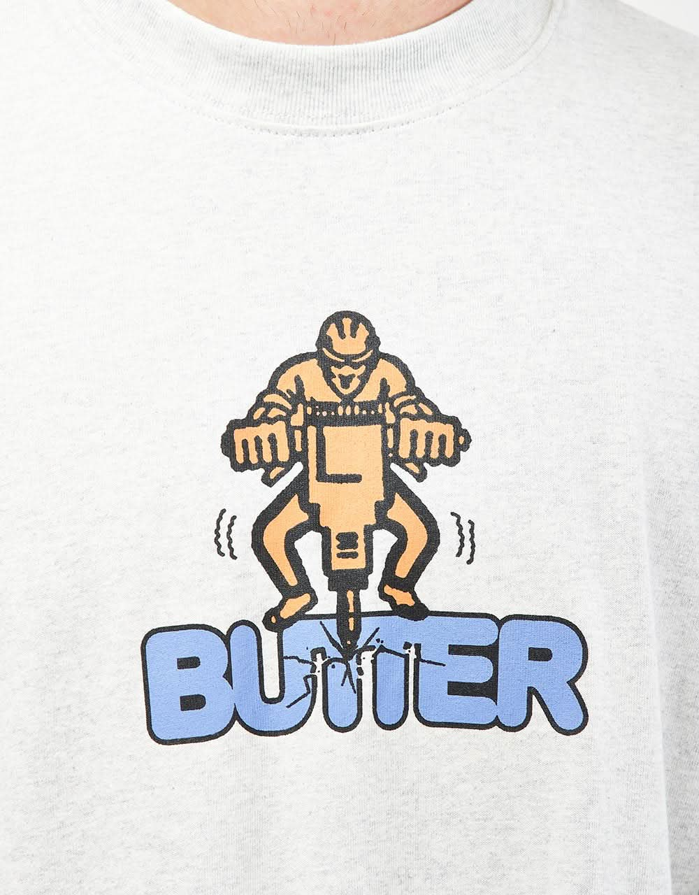 Butter Goods Jack Hammer T-Shirt - Ash