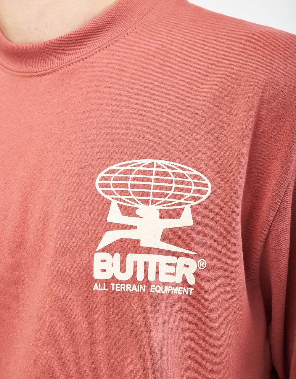 Camiseta todo terreno Butter Goods - Ruibarbo