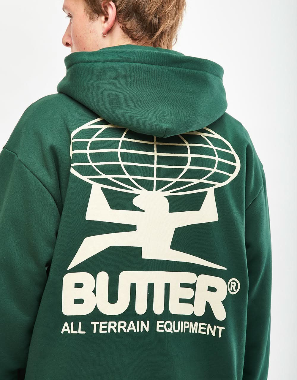 Butter Goods All Terrain Pullover Hoodie - Forest Green