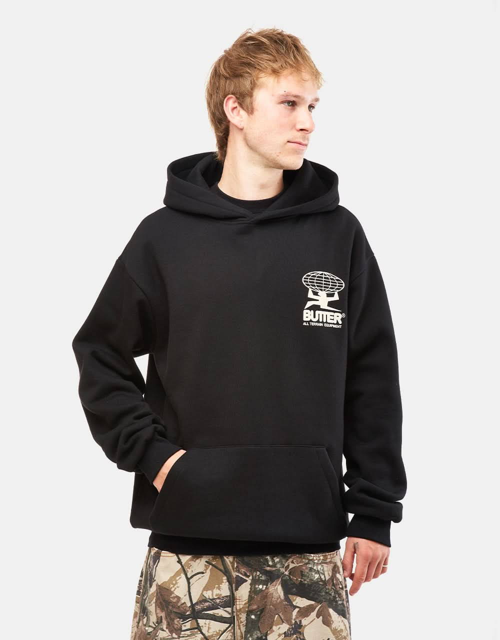 Butter Goods All Terrain Pullover Hoodie - Black