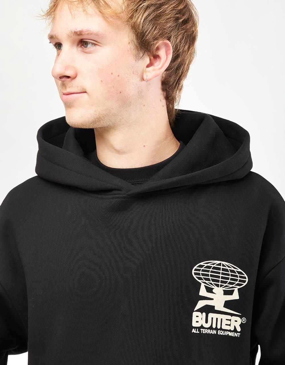 Butter Goods All Terrain Pullover Hoodie - Black