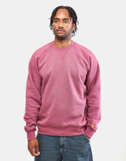 Sweat Carhartt WIP Chase - Dusty Fuchsia/Or