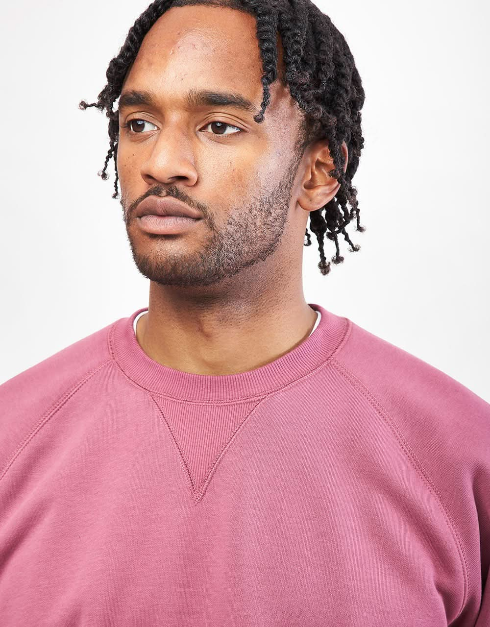 Carhartt WIP Chase Sweatshirt - Dusty Fuchsia/Gold