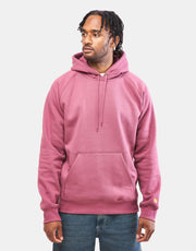 Carhartt WIP Hooded Chase Sweatshirt - Dusty Fuchsia/Gold