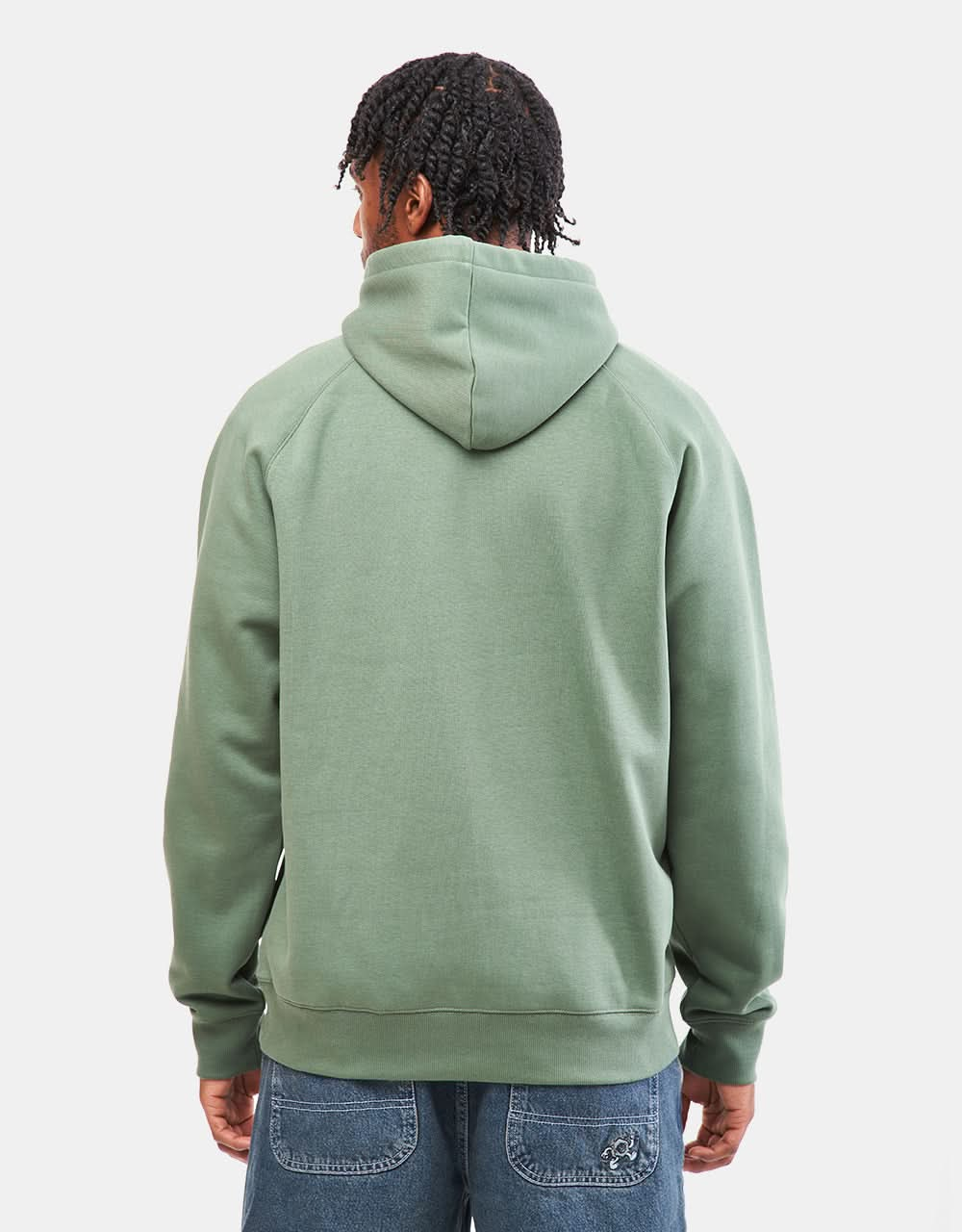 Sweat à capuche Carhartt WIP Chase - Vert canard/Or