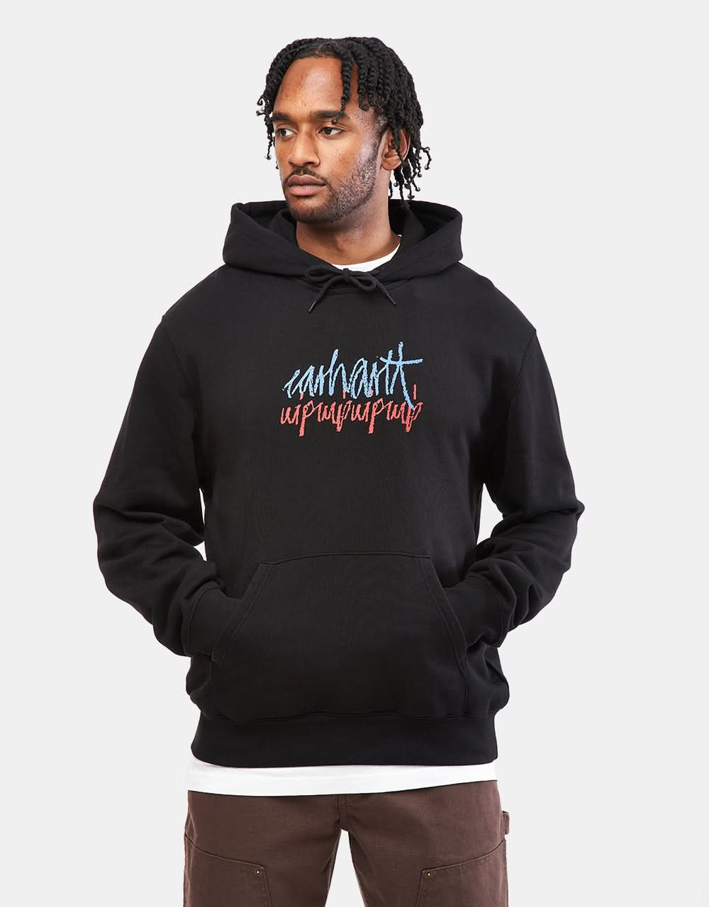 Carhartt WIP Hooded Stereo Sweatshirt - Black