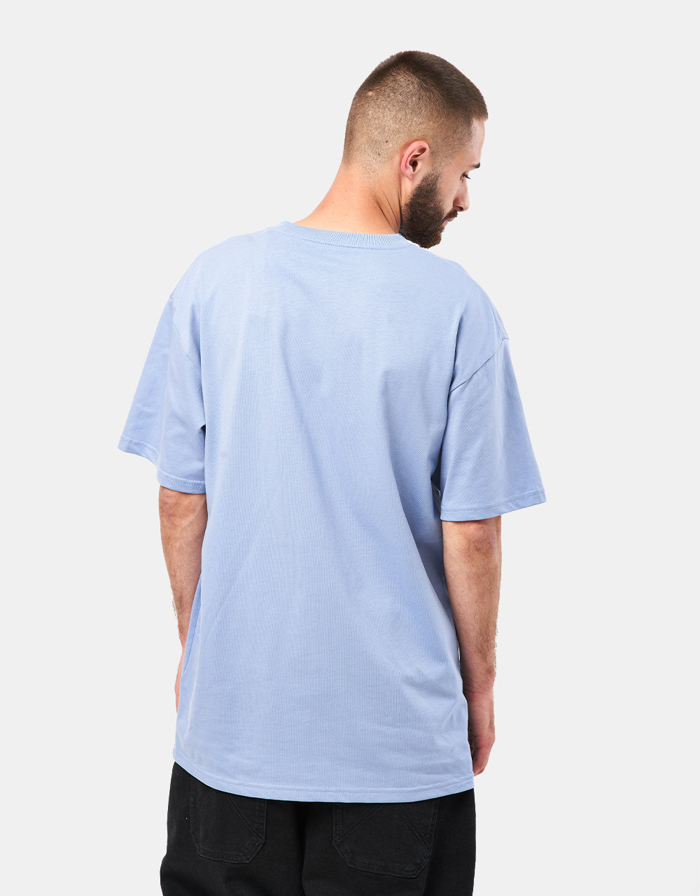 Camiseta Carhartt WIP M/S Chase - Charm Azul/Oro