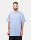 Carhartt WIP S/S Chase T-Shirt - Charm Blue/Gold