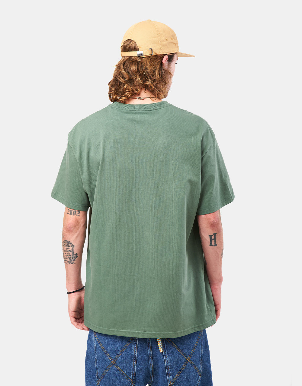 T-shirt Carhartt WIP P/E Chase - Verde anatra/Oro