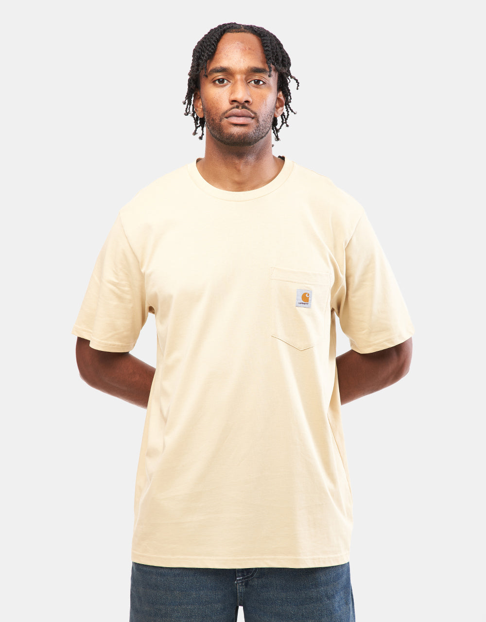 T-shirt con tasca Carhartt WIP S/S - seta di mais