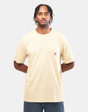 Camiseta Carhartt WIP S/S Pocket - Cornsilk