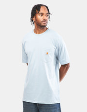 Camiseta Carhartt WIP S/S Pocket - Misty Sky