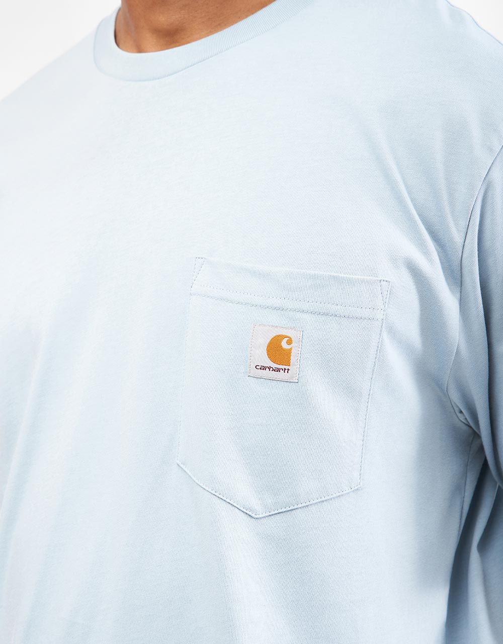 Carhartt WIP S/S Pocket T-Shirt - Misty Sky