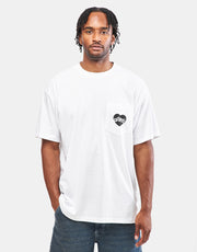 Carhartt WIP S/S Amour Pocket T-Shirt - White/Black