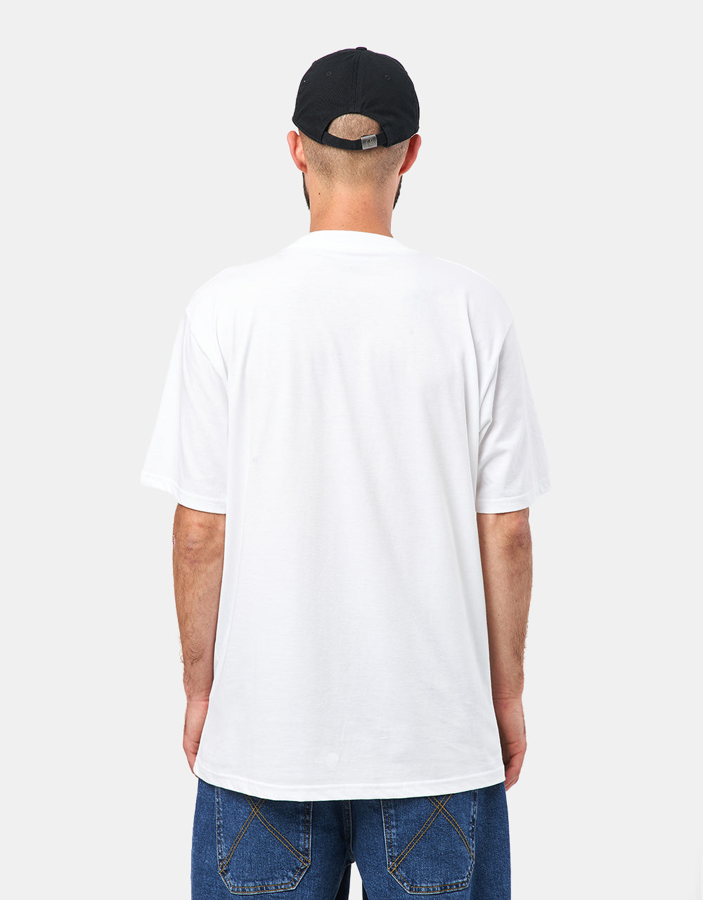 T-Shirt Carhartt WIP S/S Press Script - Blanc