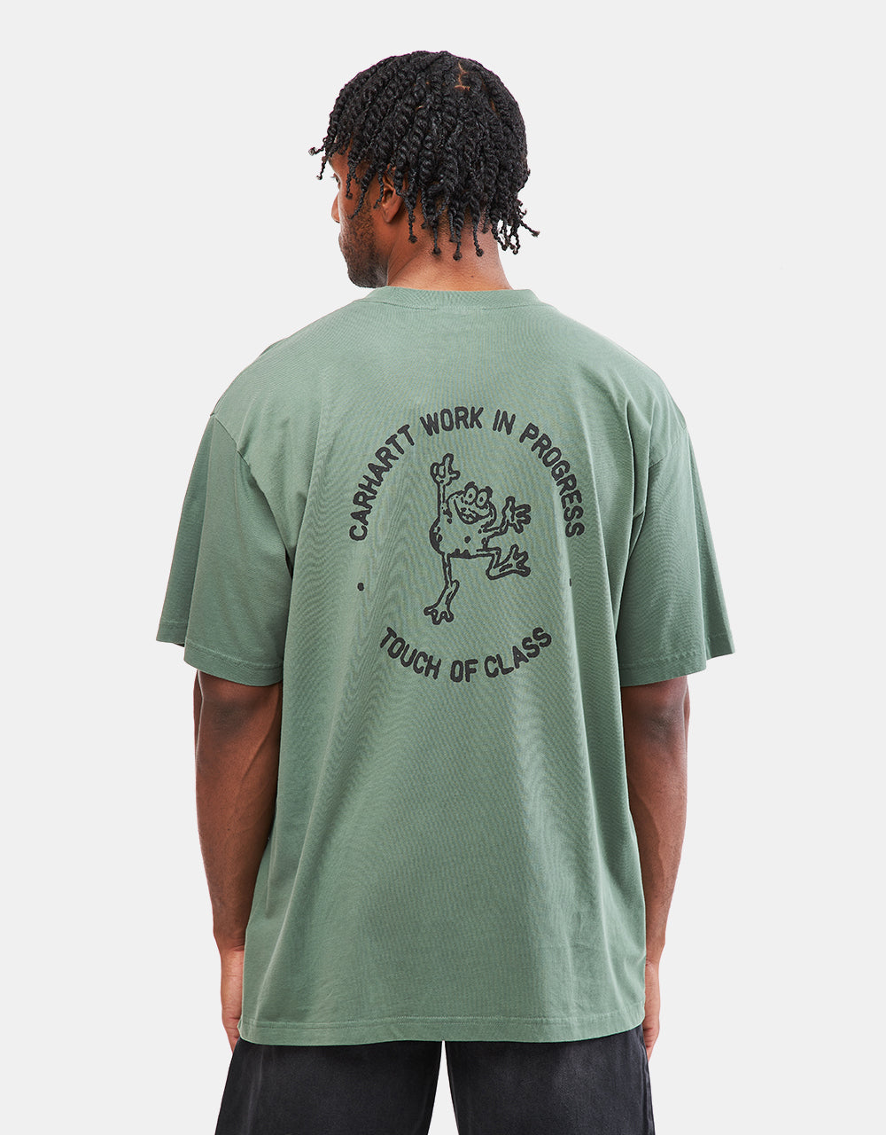 Tričko Carhartt WIP S/S Stamp - Duck Green/Black