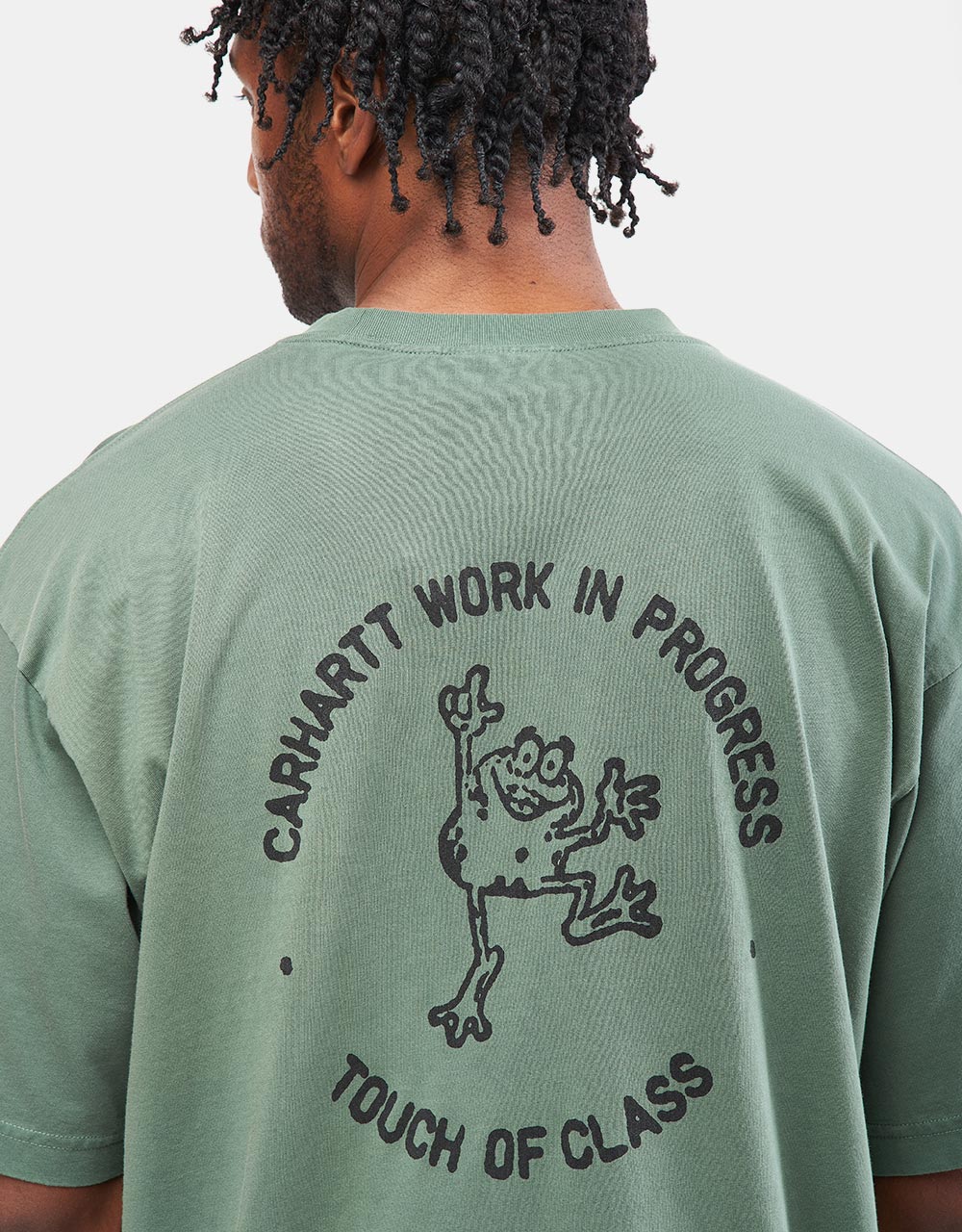 Tričko Carhartt WIP S/S Stamp - Duck Green/Black