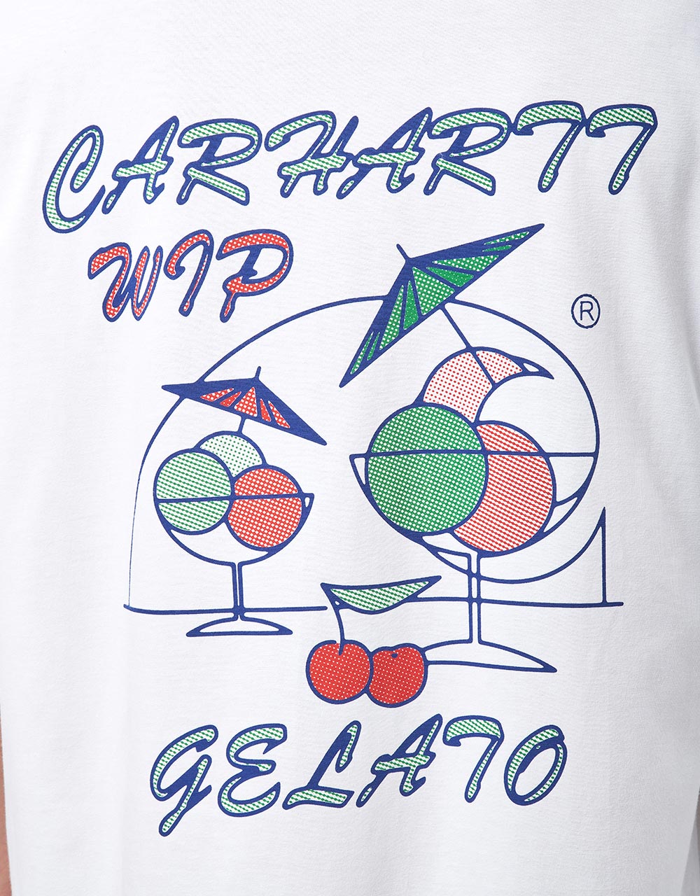 Camiseta Carhartt WIP S/S Gelato - Blanco