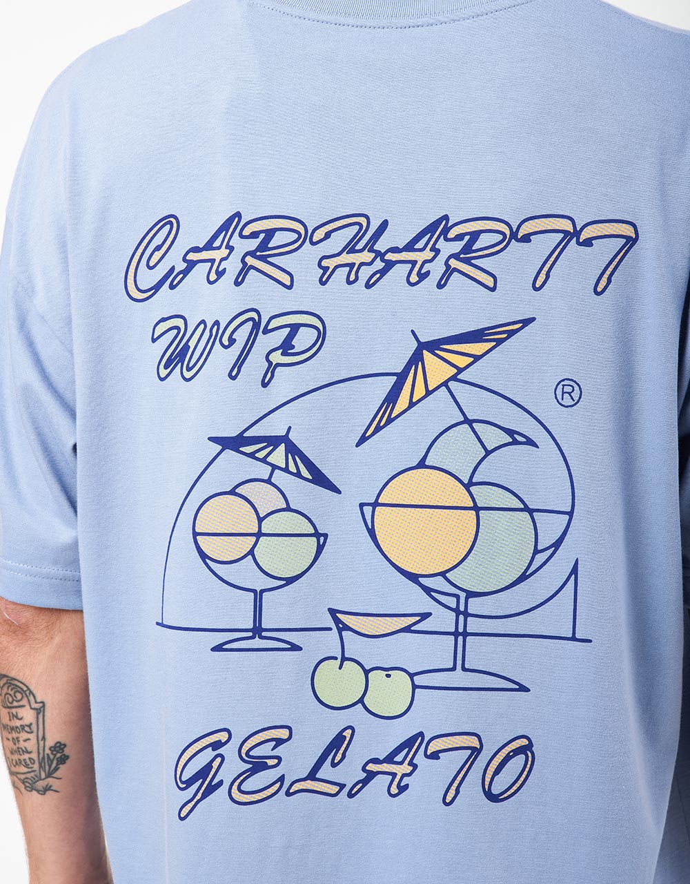 Tričko Carhartt WIP S/S Gelato - Charm Blue