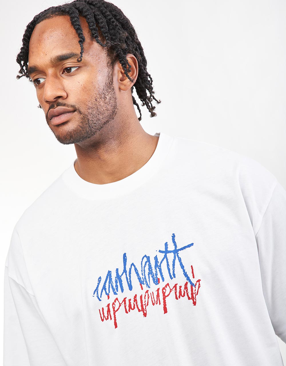 Carhartt WIP S/S T-Shirt Stéréo - Blanc