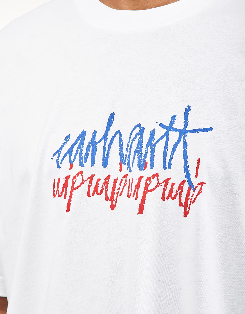 Carhartt WIP S/S T-Shirt Stéréo - Blanc