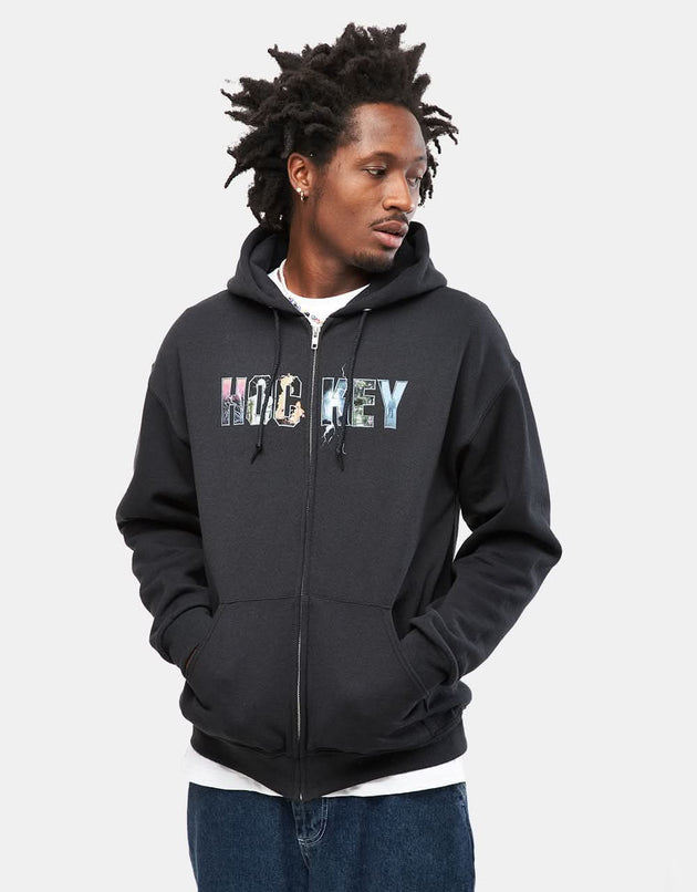 Hockey Dave's Arena Zip Hoodie - Black