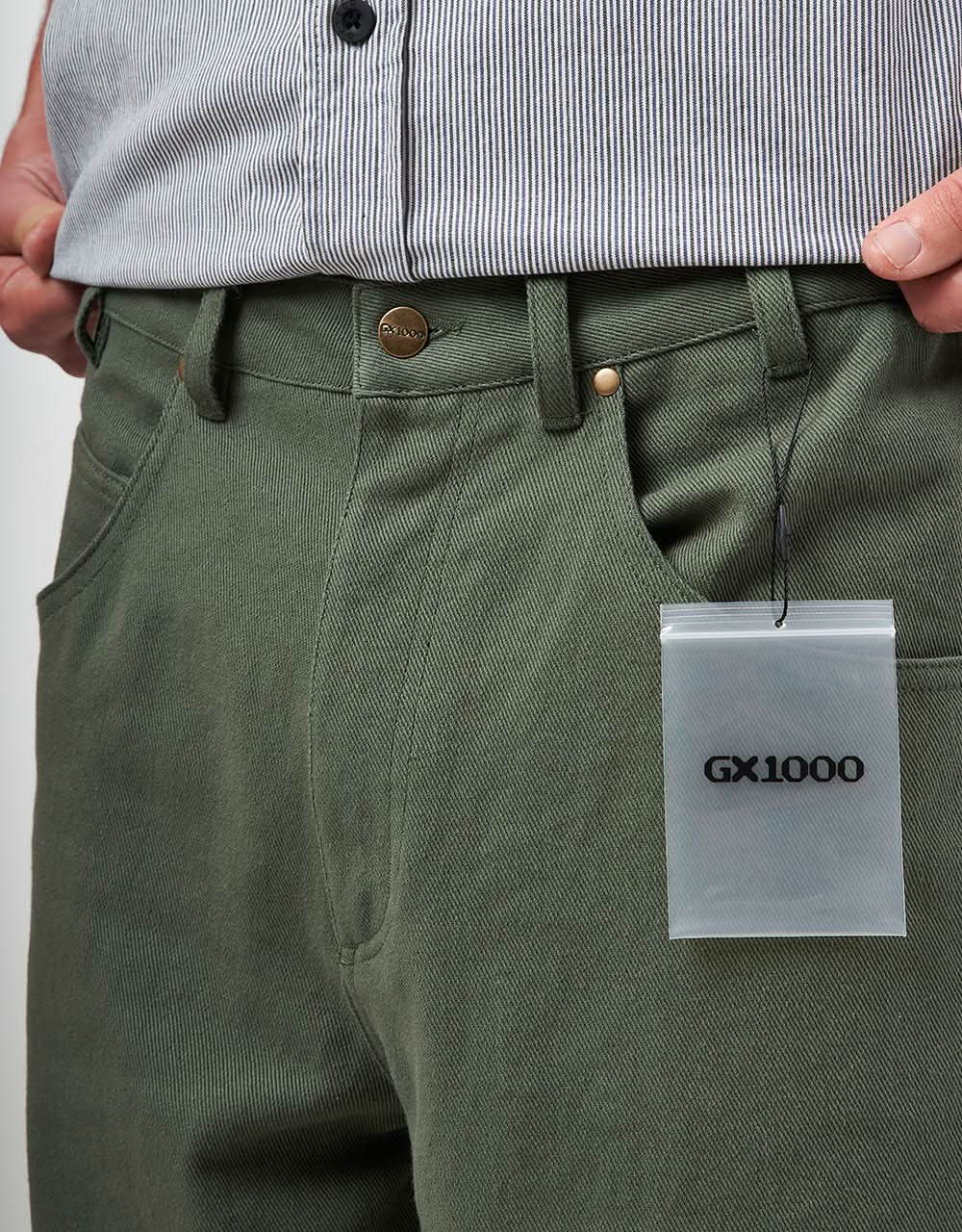 GX1000 Baggy Denim Pant - Olive