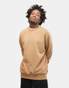 HUF Triple Triangle Crewneck - Camel