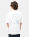 HUF T-Shirt Wet &amp; Wild - Blanc