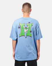 T-shirt HUF Sassy H - Blu ardesia