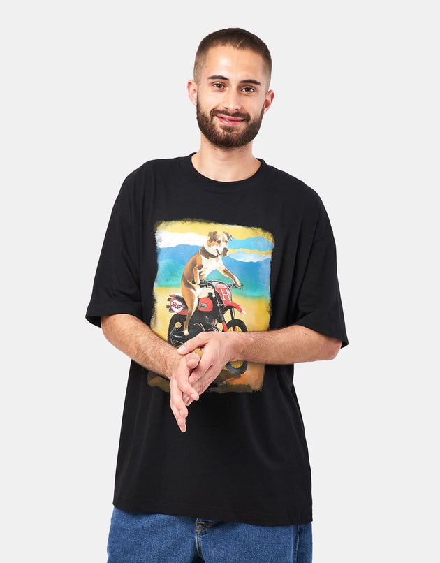 Camiseta HUF Road Dog - Negro