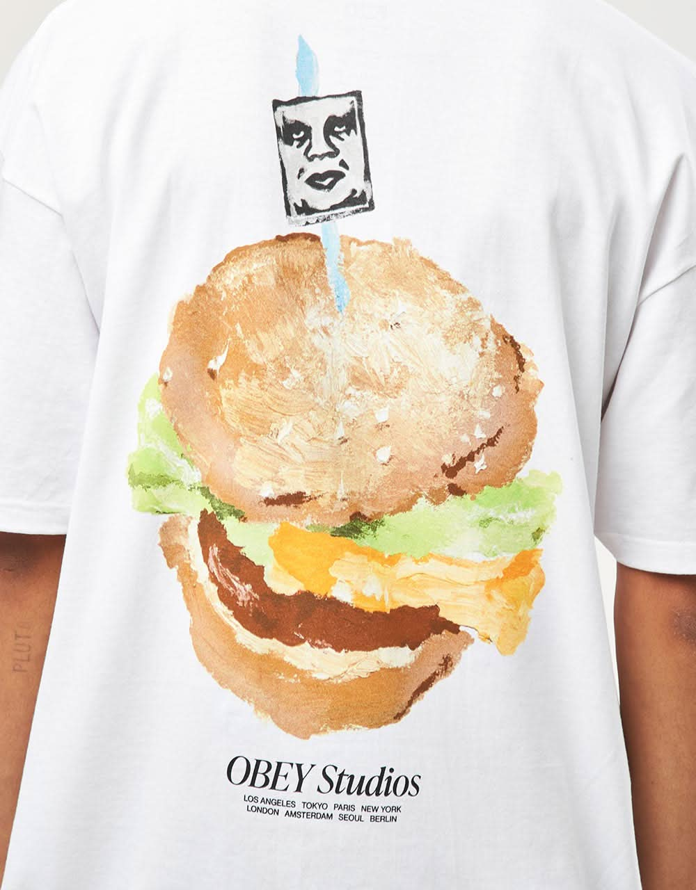 Obey Visual Food For Your Mind T-Shirt - White