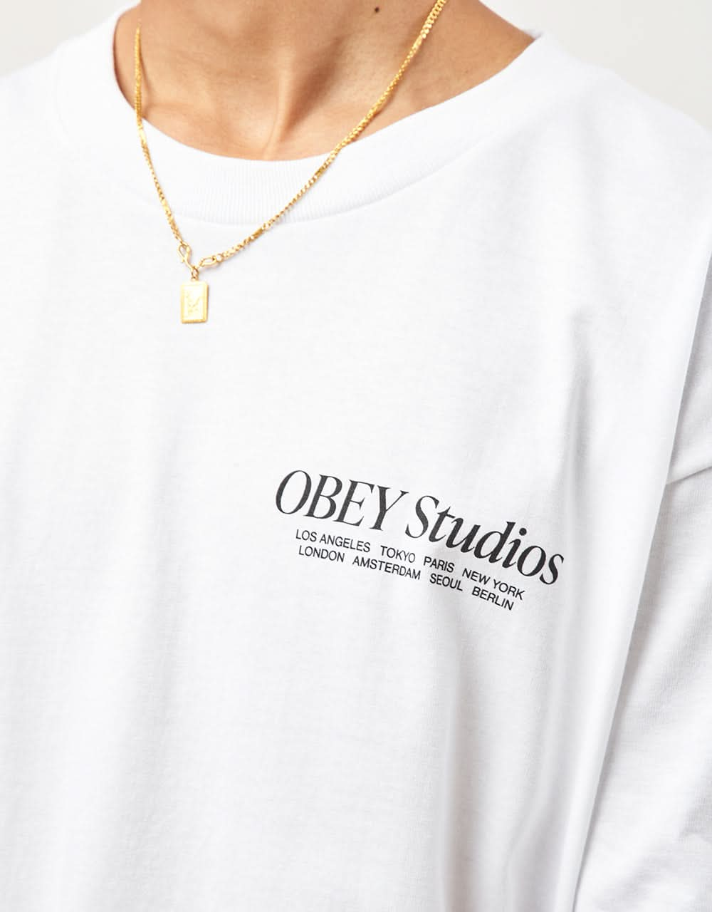 Obey Visual Food For Your Mind T-Shirt - White