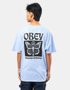 Obey Weapon Of Peace Pigment T-Shirt - Pigment Hydrangea