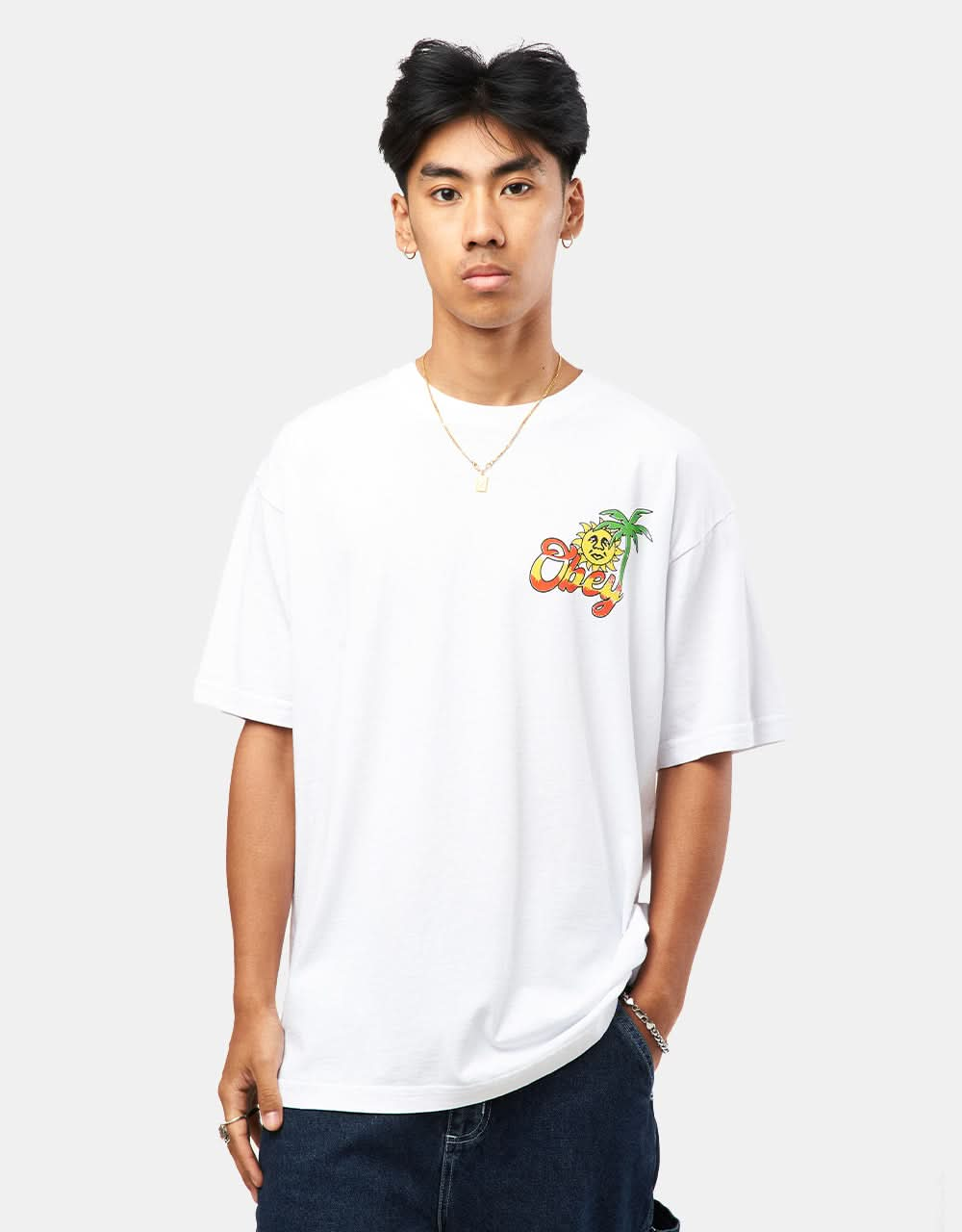 Obey Island Of Obey Heavyweight Box T-Shirt - White