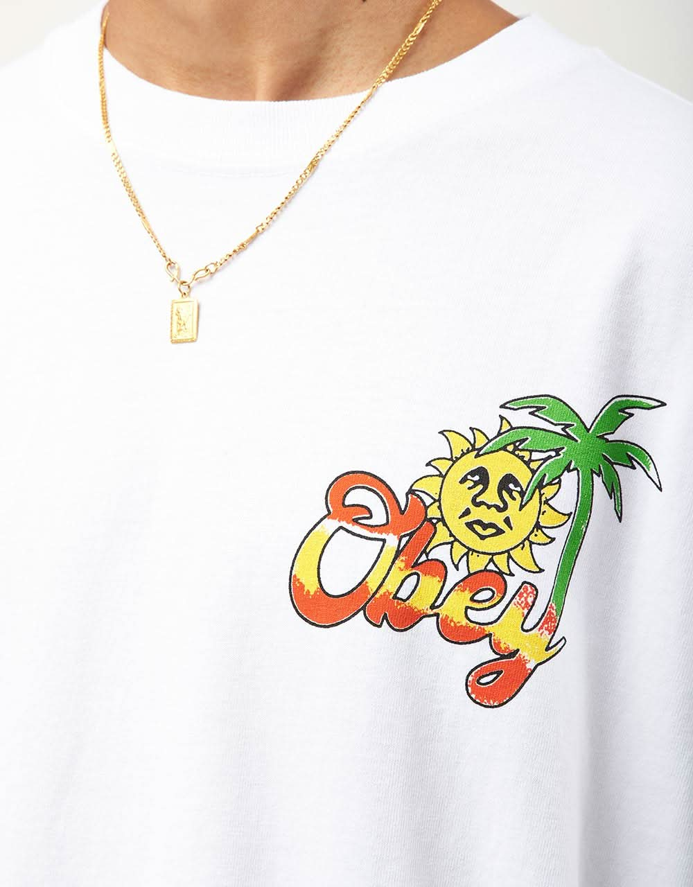 Obey Island Of Obey Heavyweight Box T-Shirt - White