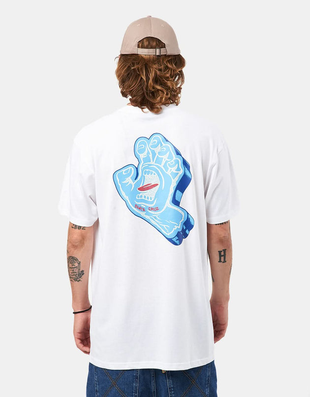 Santa Cruz Screaming Foam Hand T-Shirt - White