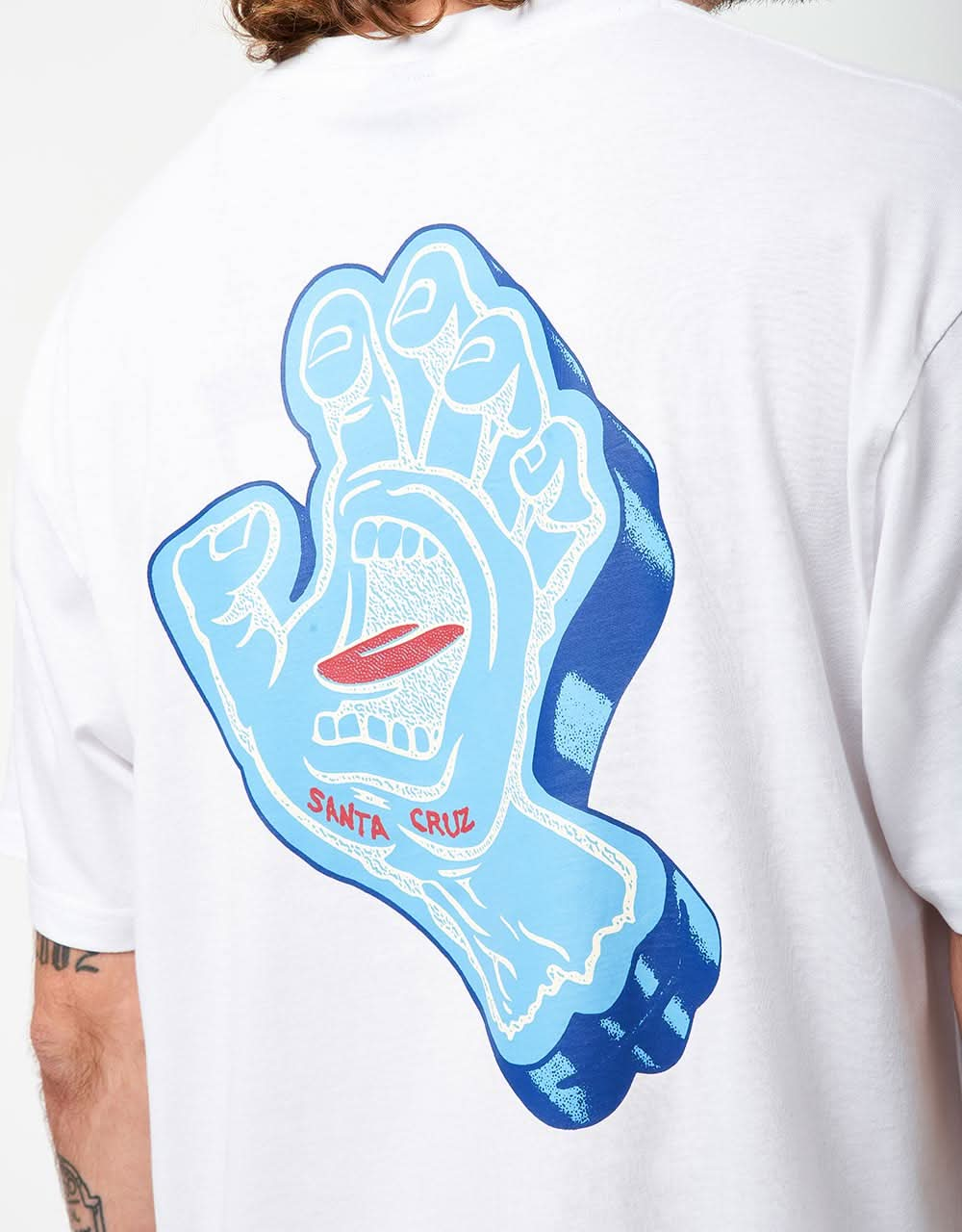 Santa Cruz Screaming Foam Hand T-Shirt - White