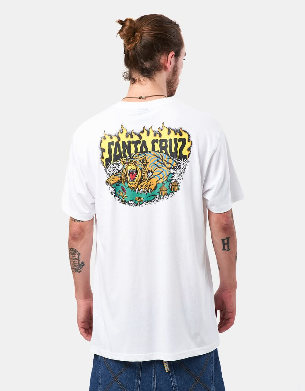 Santa Cruz Salba Tiger Redux T-Shirt - White