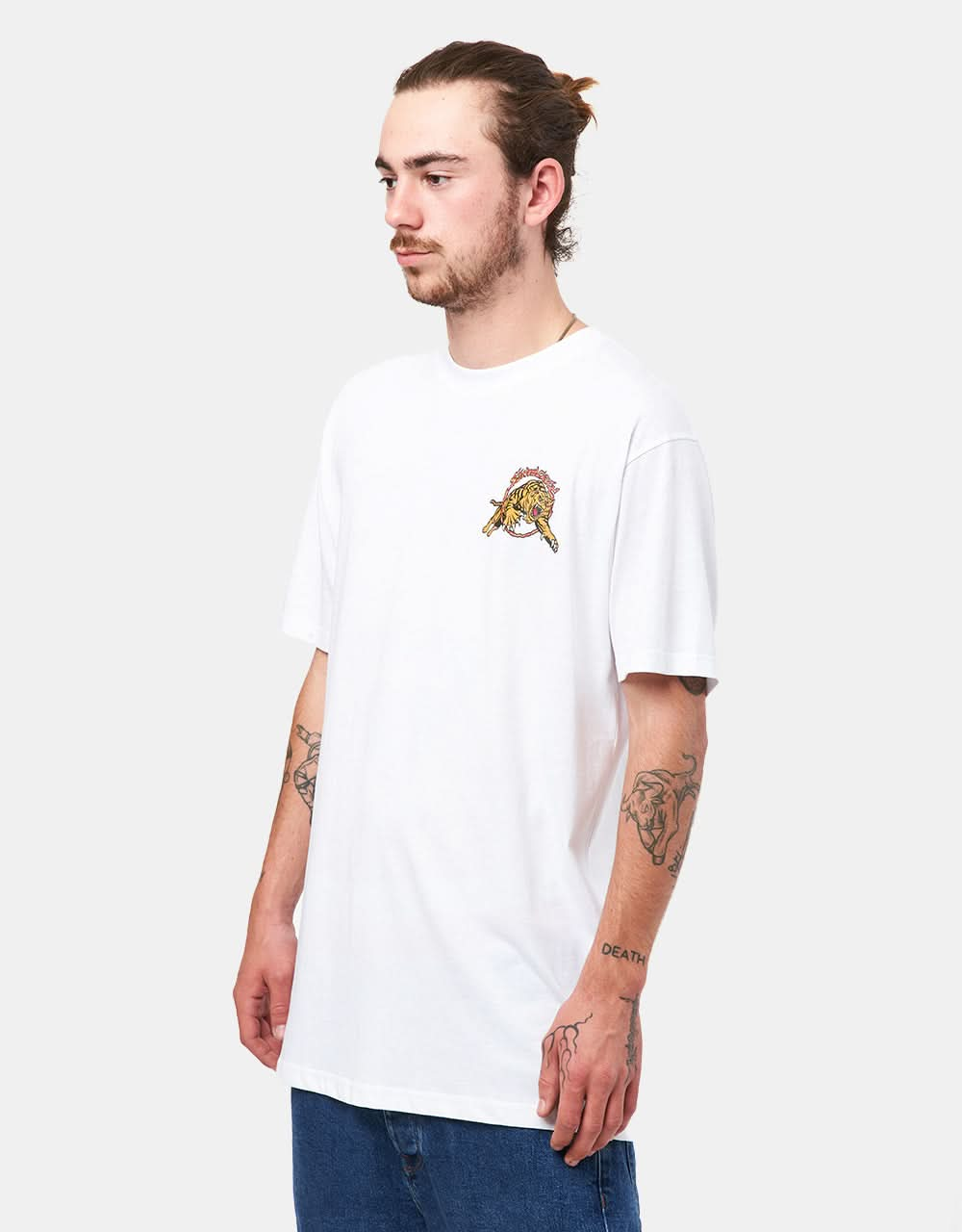 Santa Cruz Salba Tiger Redux T-Shirt - White