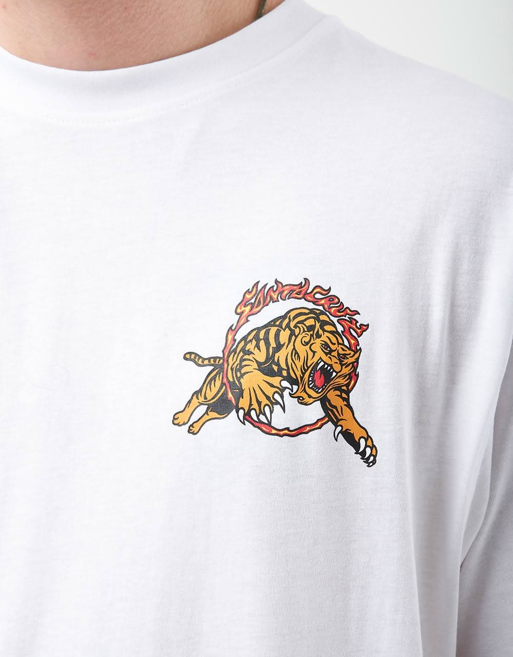 Santa Cruz Salba Tiger Redux T-Shirt - White