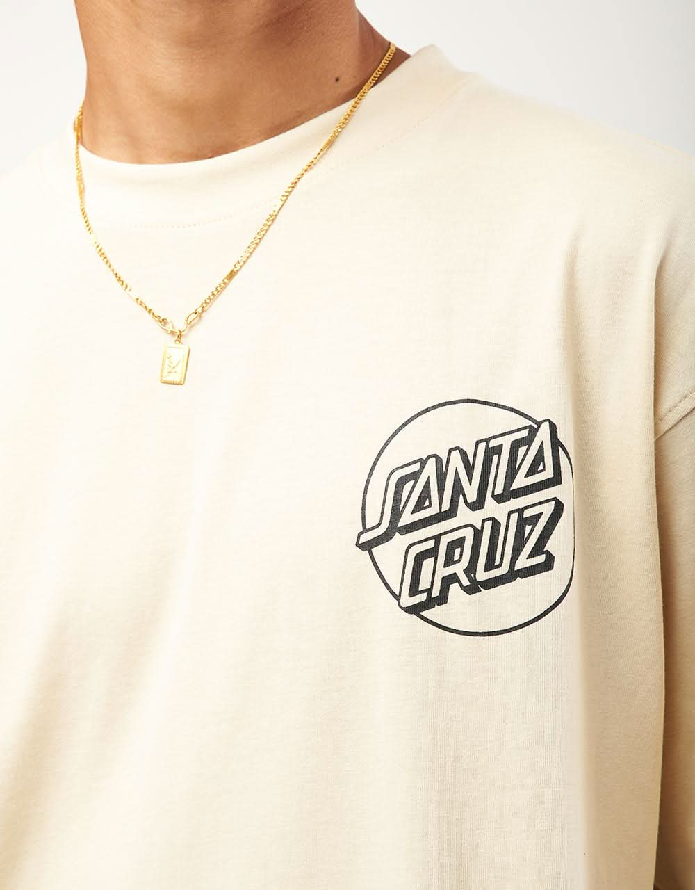 Santa Cruz Pace Ritual Hand T-Shirt - Sand