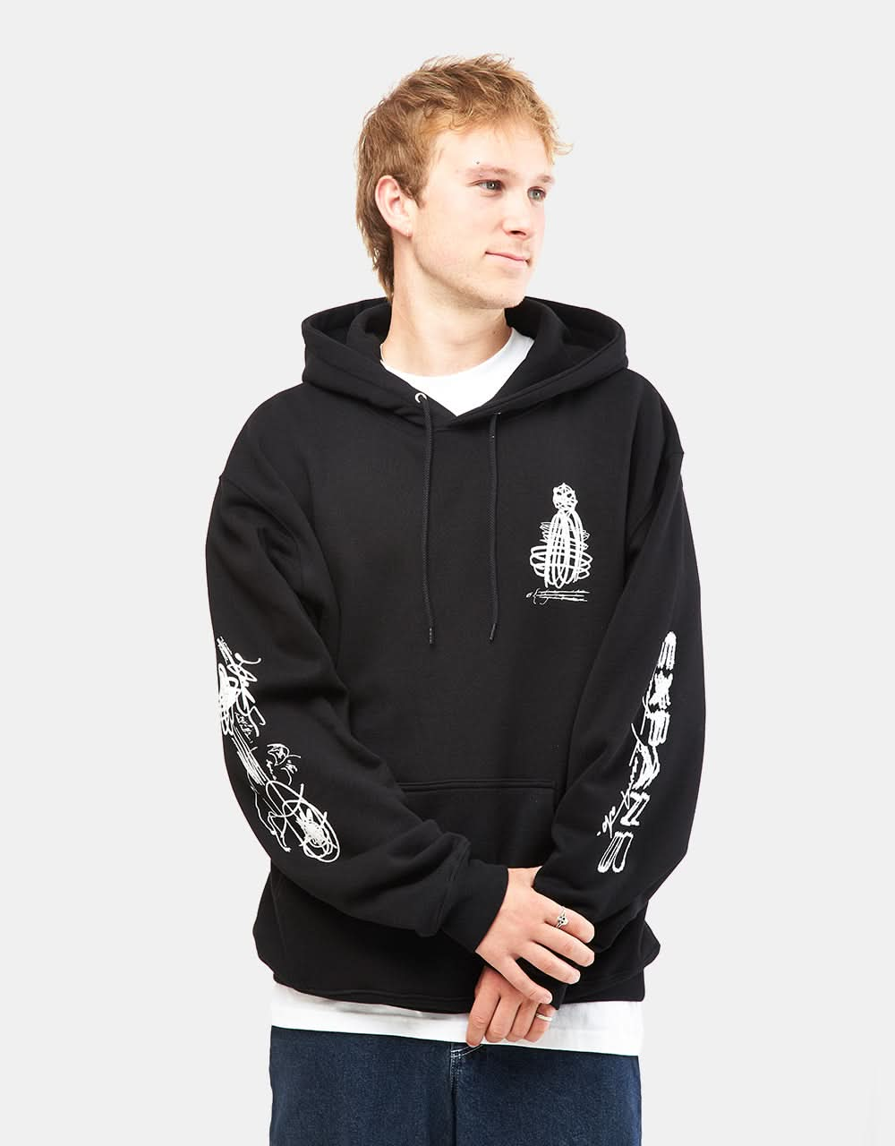 Sudadera con capucha Last Resort x Julian Smith Expando - Negro/Blanco