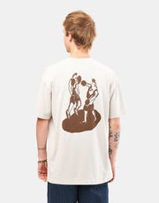 T-shirt boxer Last Resort x Julian Smith - kaki/marrone