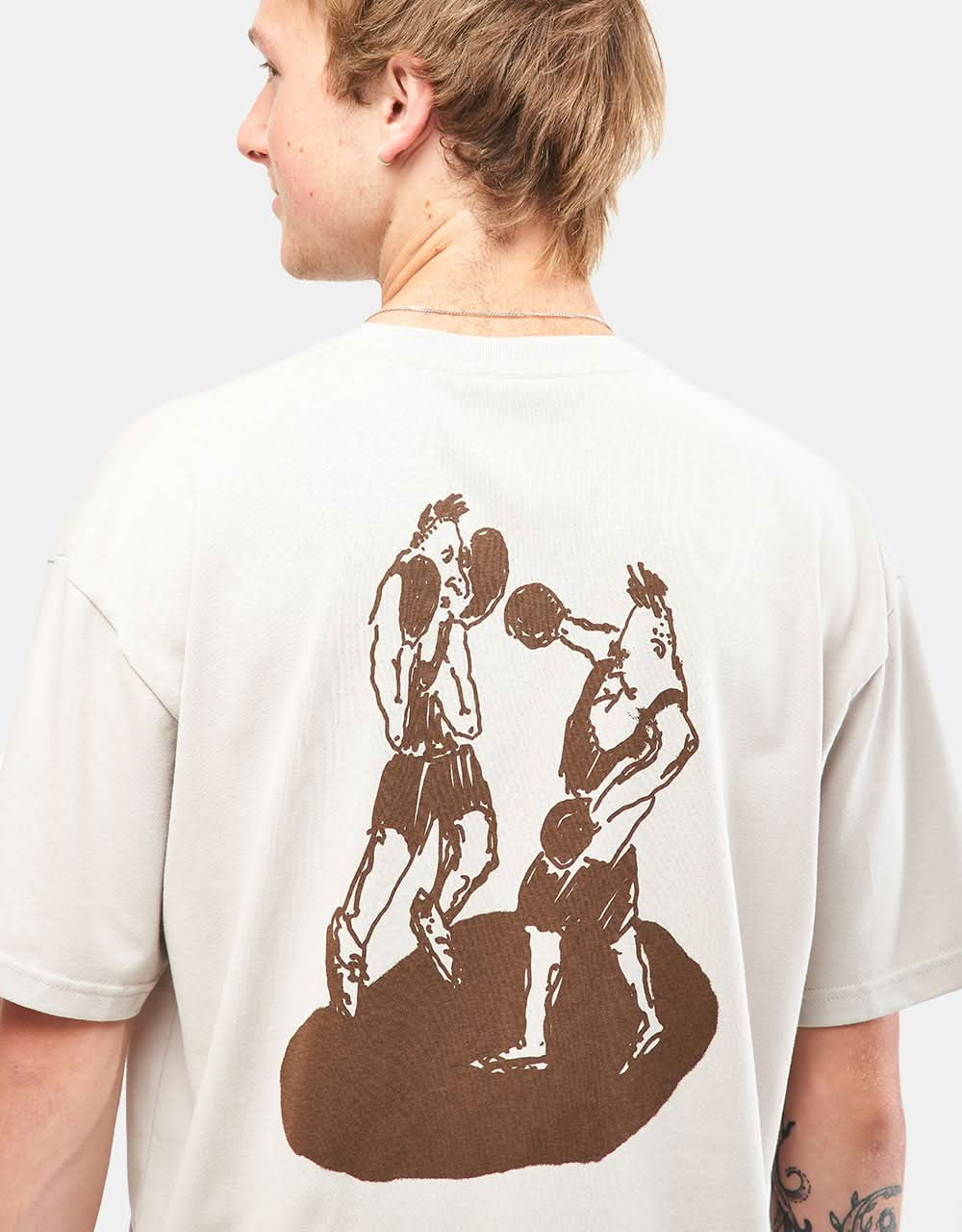 T-Shirt Boxer Last Resort x Julian Smith - Kaki/Marron