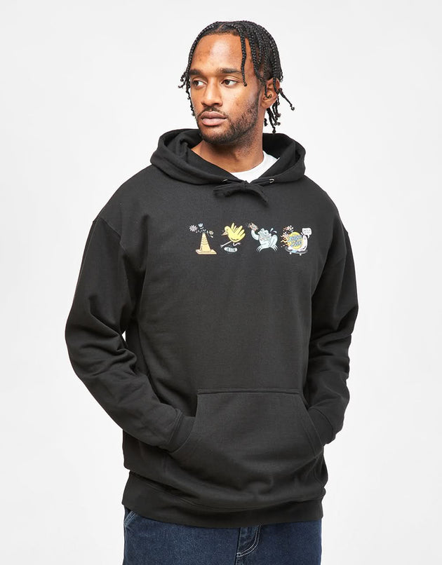 Santa Cruz x Skate Like A Girl Pullover Hoodie - Black