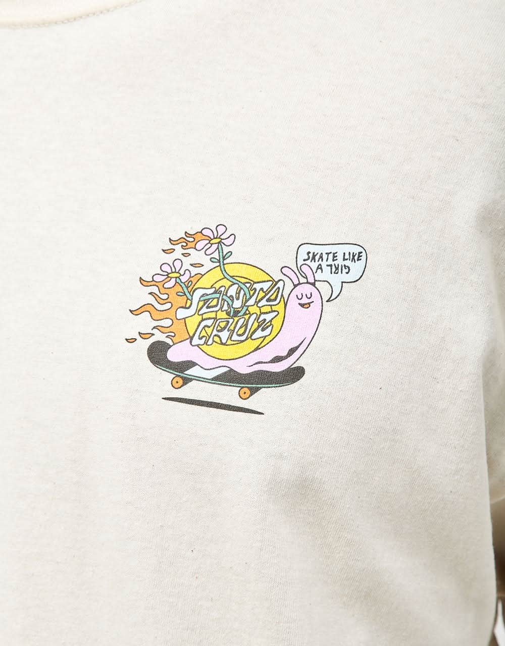 Santa Cruz x Skate Like A Girl T-Shirt - Natural