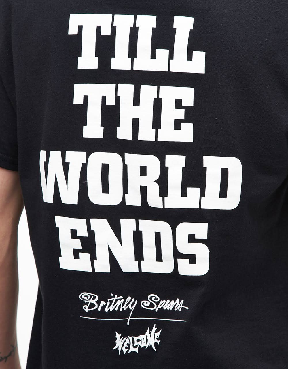 Camiseta Welcome x Britney Spears Hasta el fin del mundo - Negro